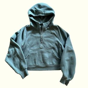Lululemon Scuba Half Zip Olive Green